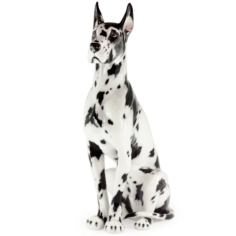 Статуэтка Abhika Great Dane Up Black White Белый Черный в Омске | Loft Concept 