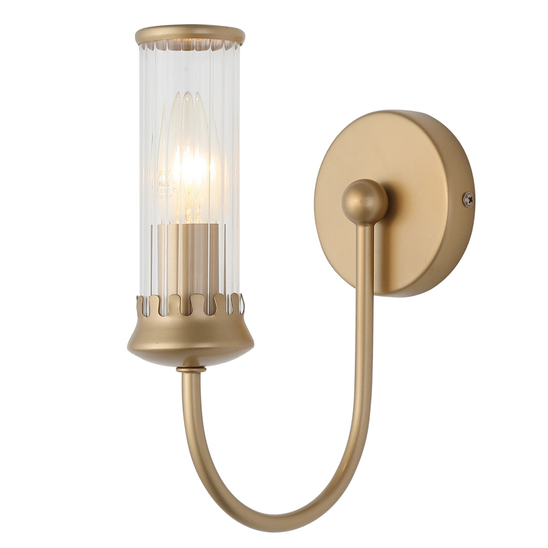 Бра Morgane Sconce gold Золотой Прозрачный в Омске | Loft Concept 