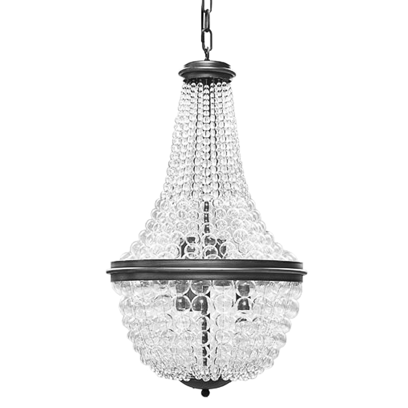 Люстра Bubble Blower Classic Chandeliers Графит Прозрачный в Омске | Loft Concept 