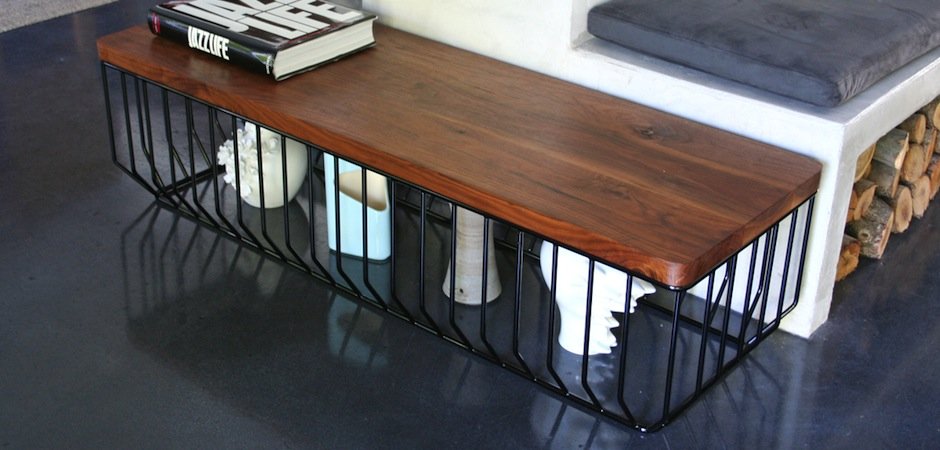 Банкетка-столик Reza Feiz Wired Bench Банкетка-столик Reza Feiz Wired Bench - Loft-Concept в Омске