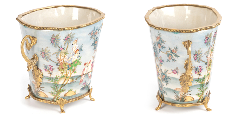 Фарфоровое кашпо Blue Garden - Loft-Concept в Омске