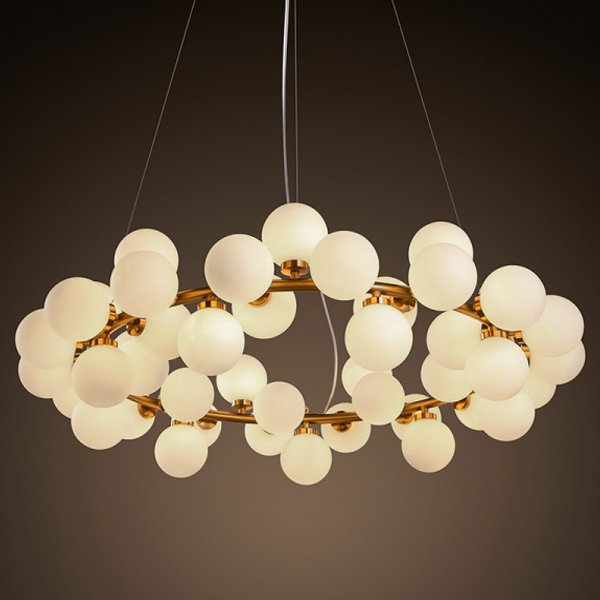 Люстра Milk Bubble Round Chandelier  в Омске | Loft Concept 