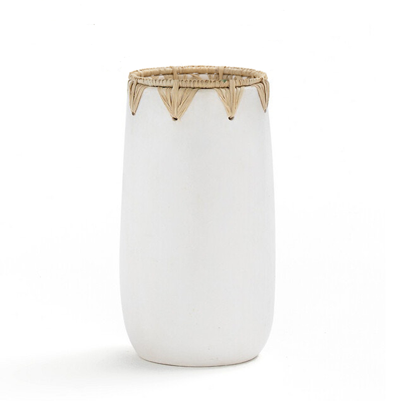 Ваза Ceramic Vase white D13 Белый в Омске | Loft Concept 