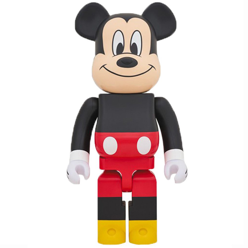 Статуэтка Bearbrick Mickey Mouse Черный Красный Желтый Бежевый в Омске | Loft Concept 