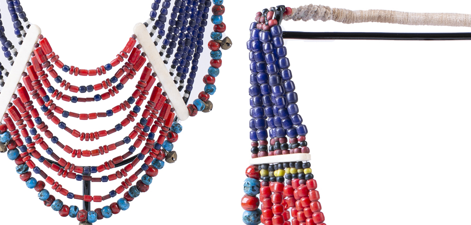Этническое ожерелье на подставке Line Beads Этническое ожерелье на подставке Line Beads - Loft-Concept в Омске