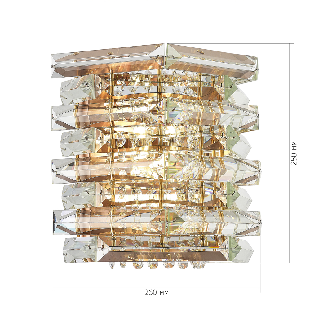 Бра в классическом хрустальном обрамлении Light Garland в Омске