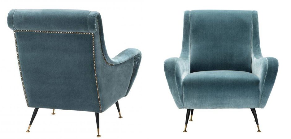 Кресло для гостиной Giardino Chair turquoise бирюзовый вельвет Кресло для гостиной Giardino Chair turquoise бирюзовый вельвет - Loft-Concept в Омске