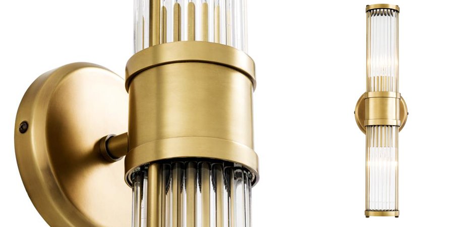 Бра Wall Lamp Claridges Double Brass Бра Wall Lamp Claridges Double Brass - Loft-Concept в Омске