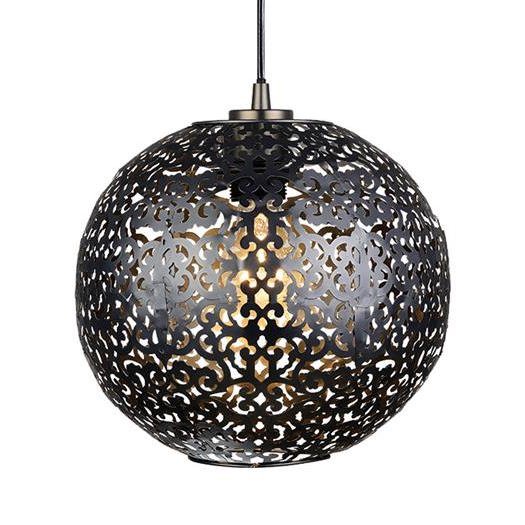 Подвесной светильник Oriental patterns Pendant Black Черный в Омске | Loft Concept 