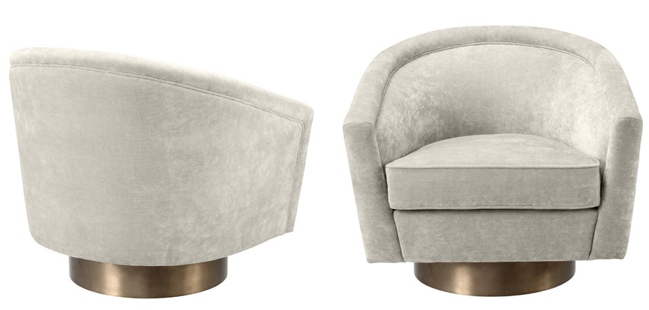 Кресло Eichholtz Swivel Chair Catene Sand Кресло Eichholtz Swivel Chair Catene Sand - Loft-Concept в Омске