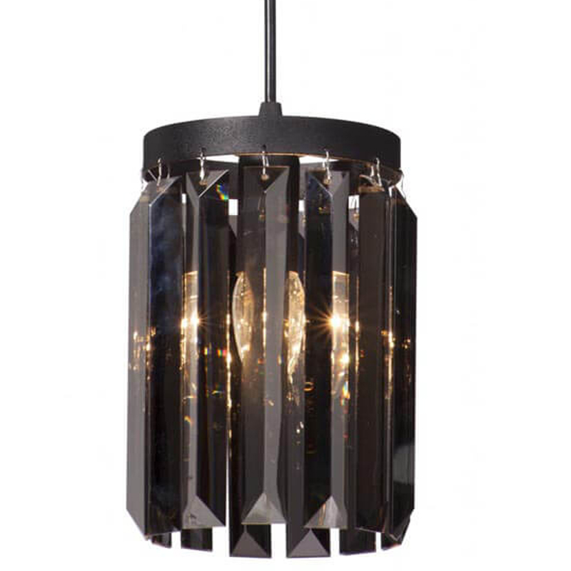 Светильник ODEON Smok Glass  Pendant lamp Стекло Смок D 12 Черный матовый в Омске | Loft Concept 