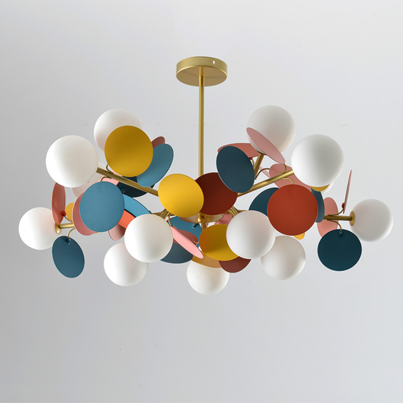 Люстра MATISSE Chandelier multicolor Золотой Белый Мульти в Омске | Loft Concept 