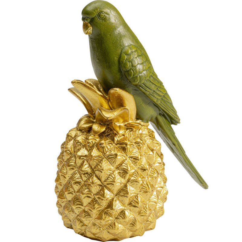 Статуэтка Green Parrot on a Pineapple Зеленый Золотой в Омске | Loft Concept 