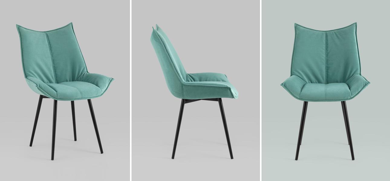 Стул Oslo Chair Велюр Мятный Цвет - фото