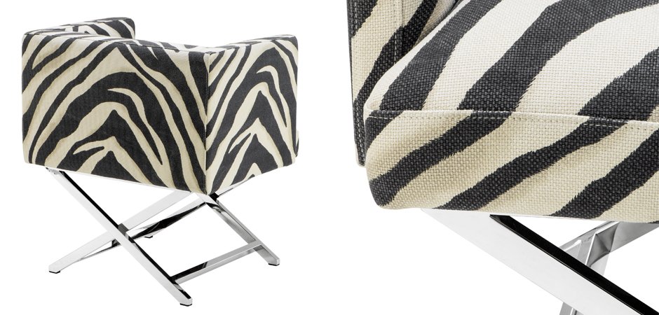 Кресло Eichholtz Chair Dawson Zebra Кресло Eichholtz Chair Dawson Zebra - Loft-Concept в Омске