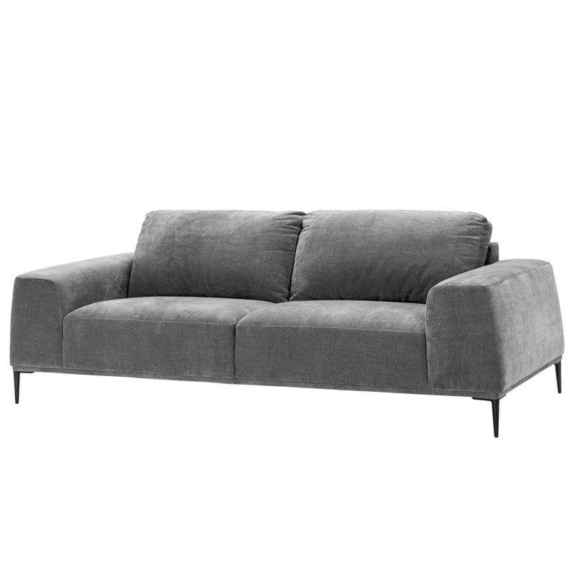 Диван Eichholtz Sofa Montado grey Серый Черный в Омске | Loft Concept 