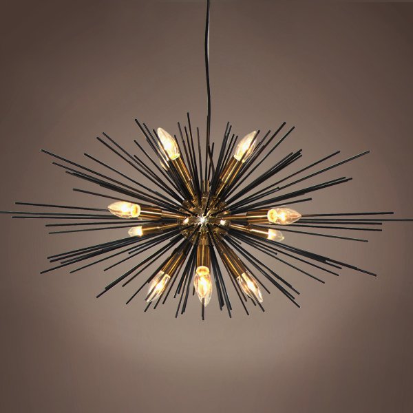 Люстра Astra Chandelier Sputnik Gold & Black  в Омске | Loft Concept 