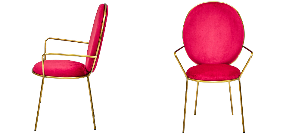 Стул с подлокотниками STAY Chair Fuchsia Стул с подлокотниками STAY Chair Fuchsia - Loft-Concept в Омске