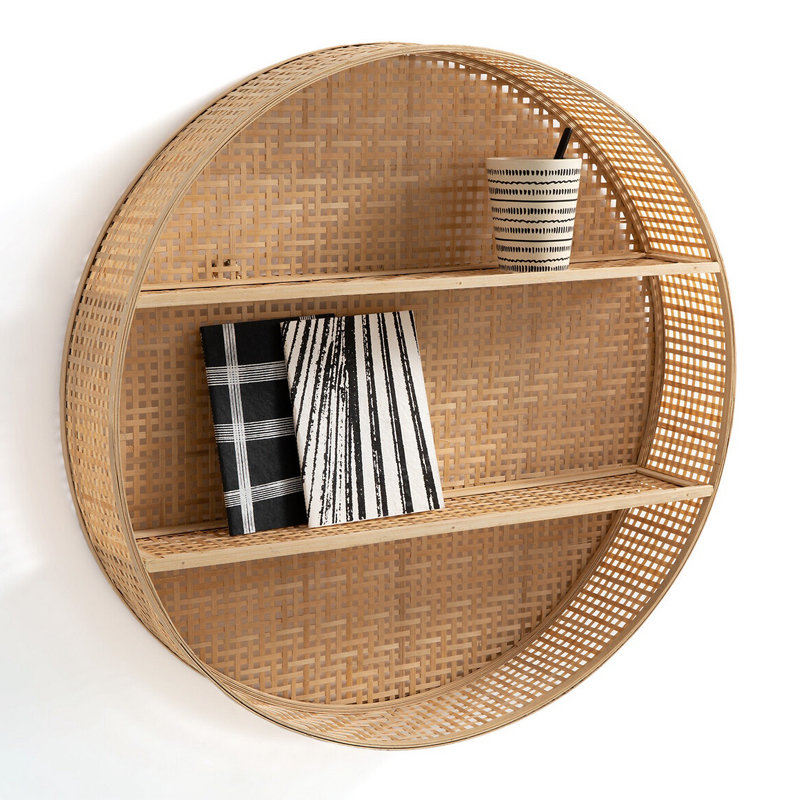 Полка Wicker Bamboo Shelf cells  в Омске | Loft Concept 