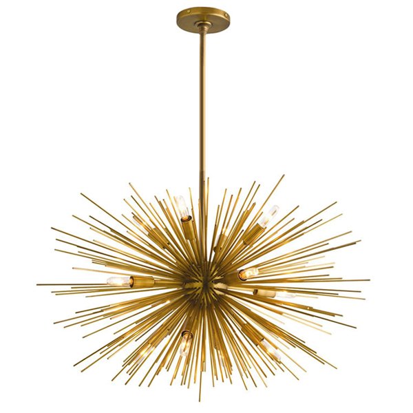 Люстра ASTRA Chandelier Sputnik Brass Золотой в Омске | Loft Concept 