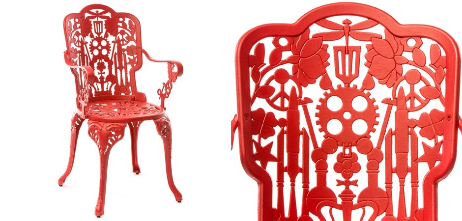 Стул Seletti Industry Collection ALUMINIUM ARMCHAIR – RED Стул Seletti Industry Collection ALUMINIUM ARMCHAIR – RED - Loft-Concept в Омске