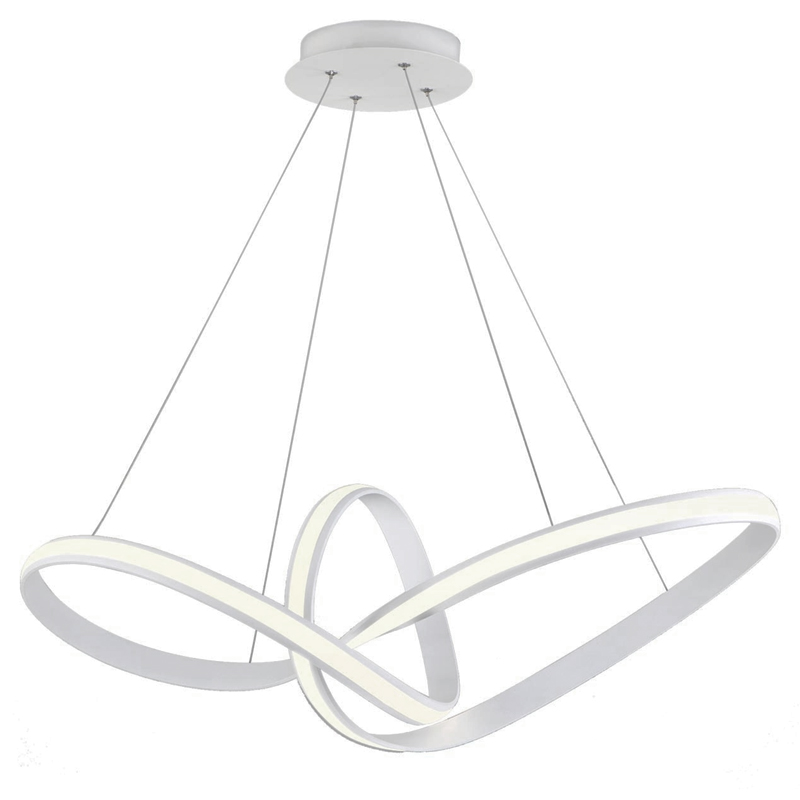 Люстра Mobius Strip White Chandelier Белый в Омске | Loft Concept 