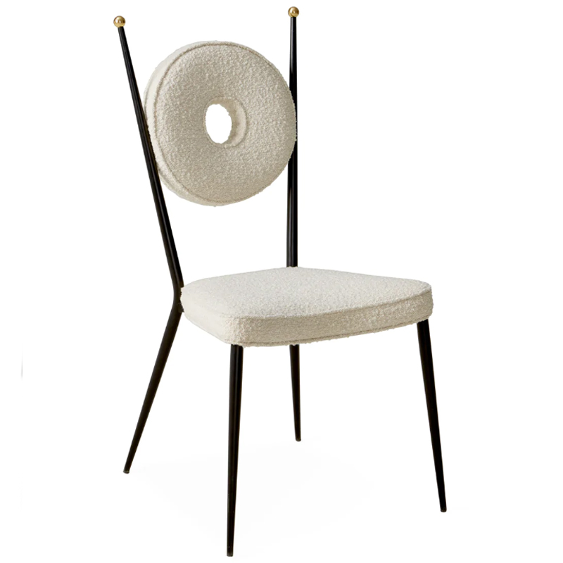 Стул Jonathan Adler Rondo Dining Chair ivory ( слоновая кость ) в Омске | Loft Concept 