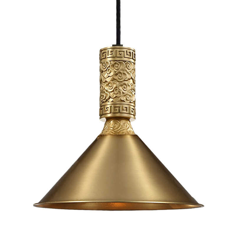 Подвесной светильник Yun Metal Lamp Латунь в Омске | Loft Concept 