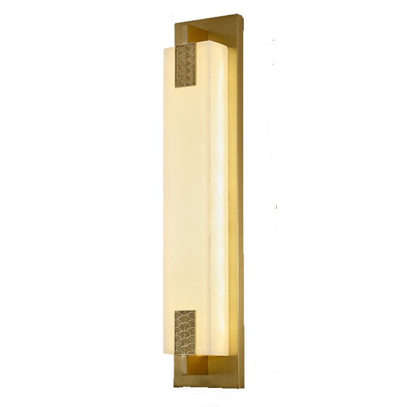 Накладной Настенный светильник Арт-Деко натуральный мрамор Art-Deco Wall Lamp Латунь Накладной Настенный светильник Арт-Деко натуральный мрамор Art-Deco Wall Lamp Латунь в Омске | Loft Concept