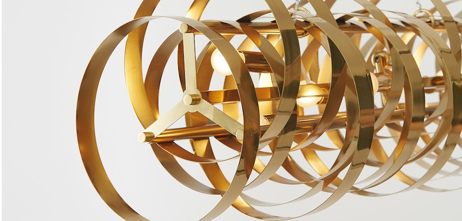 Люстра Brass Belts Chandelier Люстра Brass Belts Chandelier - Loft-Concept в Омске