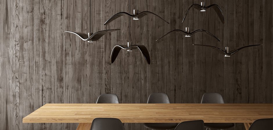 Подвесной светильник Brokis Night Birds black Подвесной светильник Brokis Night Birds black - Loft-Concept в Омске