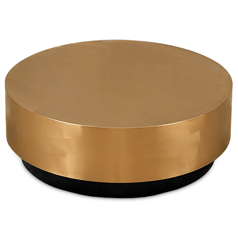 Кофейный столик Gold Washer Coffee Table Золотой Черный в Омске | Loft Concept 