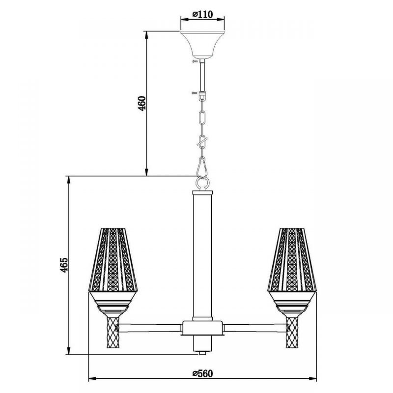 Люстра Ribbed Chandelier в Омске