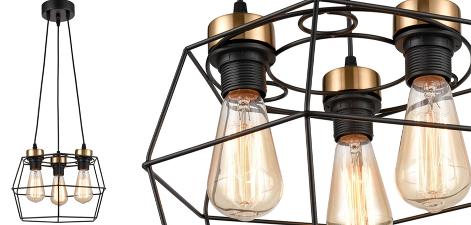 Люстра Loft Wire Cage Black lamp 3 Люстра Loft Wire Cage Black lamp 3 - Loft-Concept в Омске