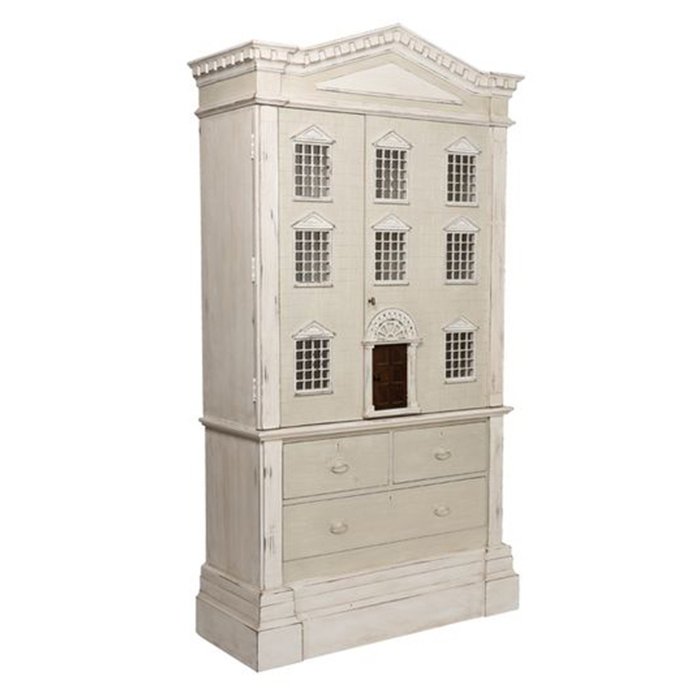 Шкаф "кукольный домик" Dolls House Cabinet ivory ( слоновая кость ) в Омске | Loft Concept 