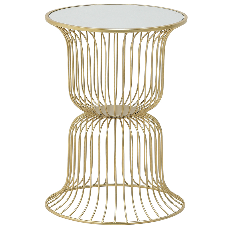 Круглый приставной стол Anthony Gold Side Table  в Омске | Loft Concept 