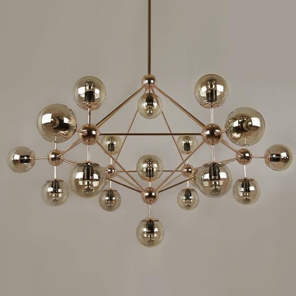 Люстра Modo Chandelier Gold Золотой в Омске | Loft Concept 