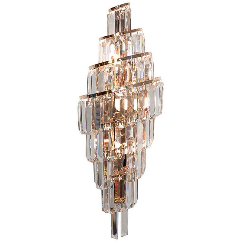 Бра Odeon Cascade Wall Lamp Gold 55 Золотой Прозрачное Стекло в Омске | Loft Concept 