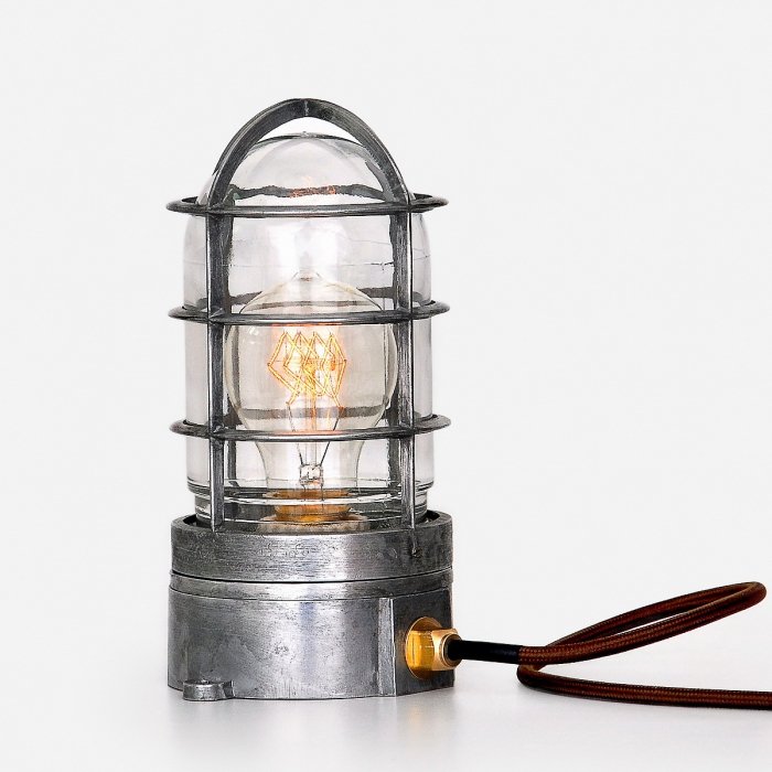 Настольная лампа Steampunk Cage Glass Edison Table lamp  в Омске | Loft Concept 