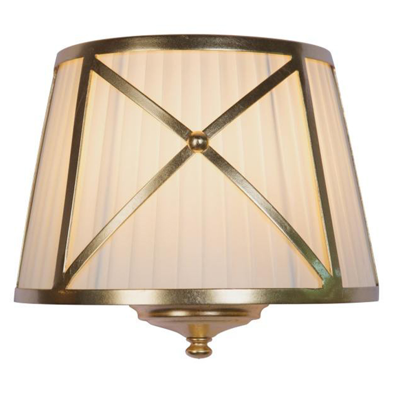 Бра Provence Lampshade Light Gold Wall Lamp Бежевый Золотой в Омске | Loft Concept 