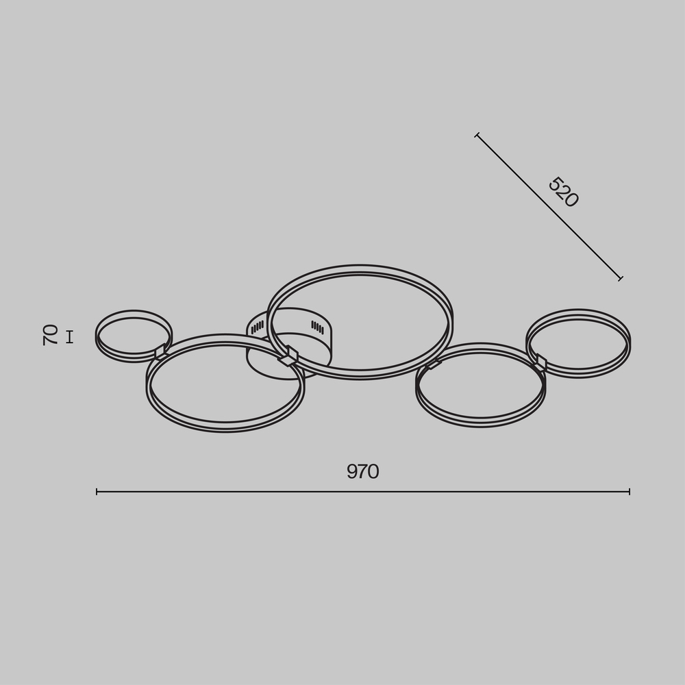 Потолочный светильник Olympia 3000-4000К 43Вт в Омске