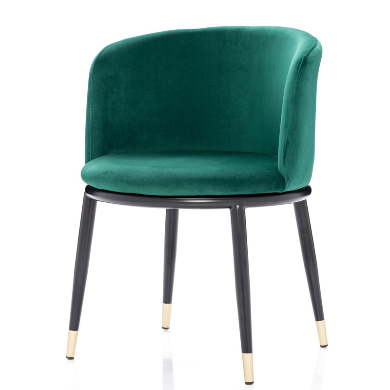 Стул Dining Chair Foucault Green Зеленый Черный Золотой в Омске | Loft Concept 