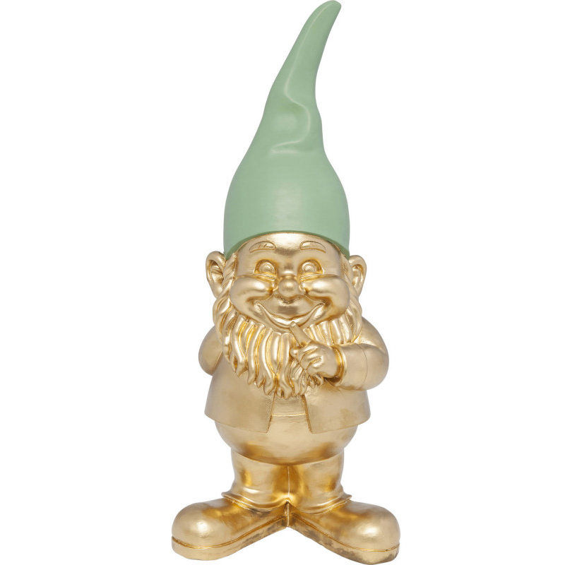 Статуэтка Golden Standing Gnome Золотой в Омске | Loft Concept 