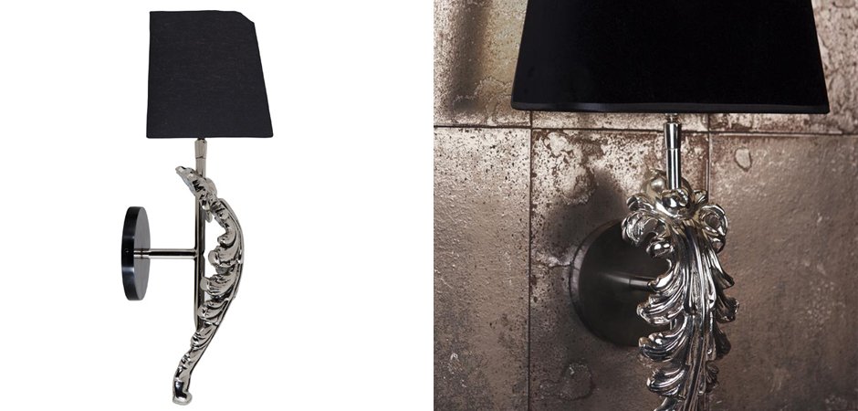 Бра Eichholtz Wall Lamp Beau Site Nickel+Black Бра Eichholtz Wall Lamp Beau Site Nickel+Black - Loft-Concept в Омске