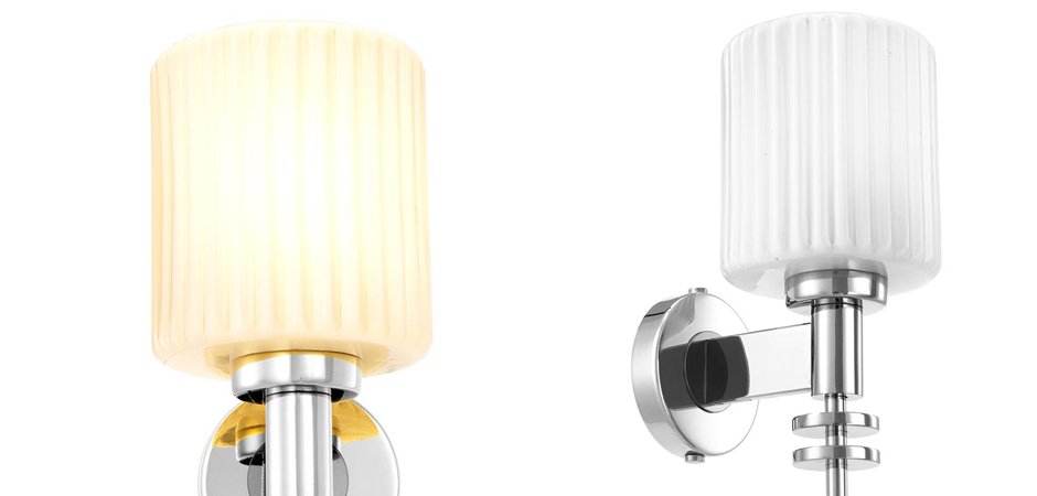 Бра Eichholtz Wall Lamp Ponza Nickel - Loft-Concept в Омске