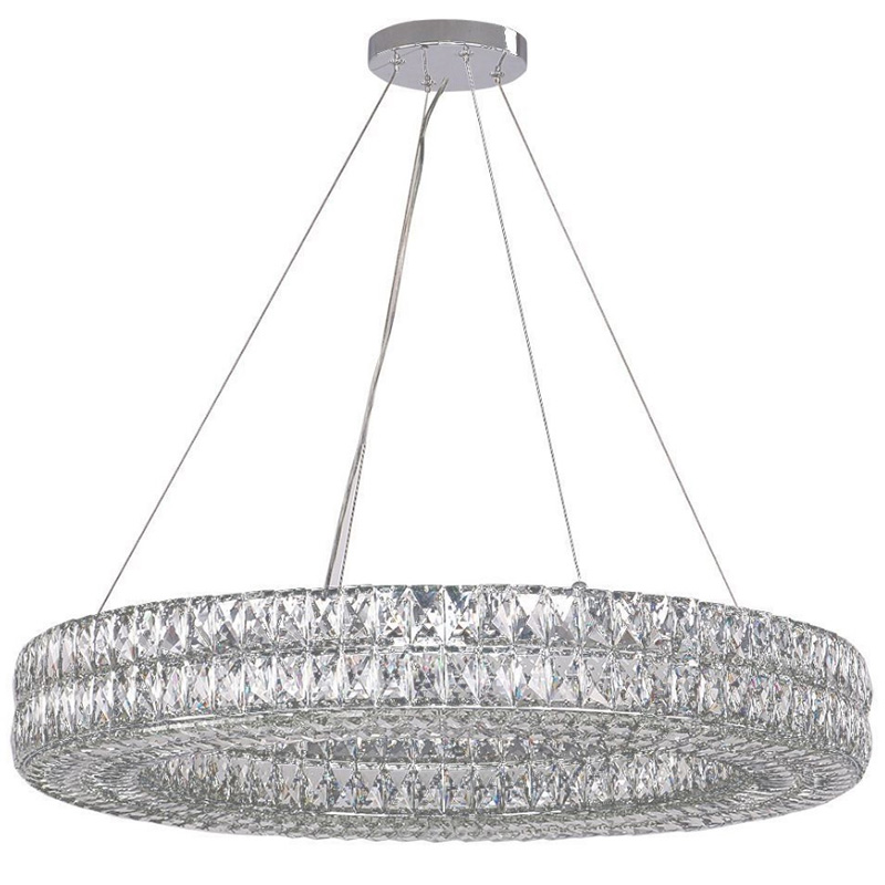 Люстра Crystal Regena Chrome Chandelier 17 Хром Прозрачный (Transparent) в Омске | Loft Concept 