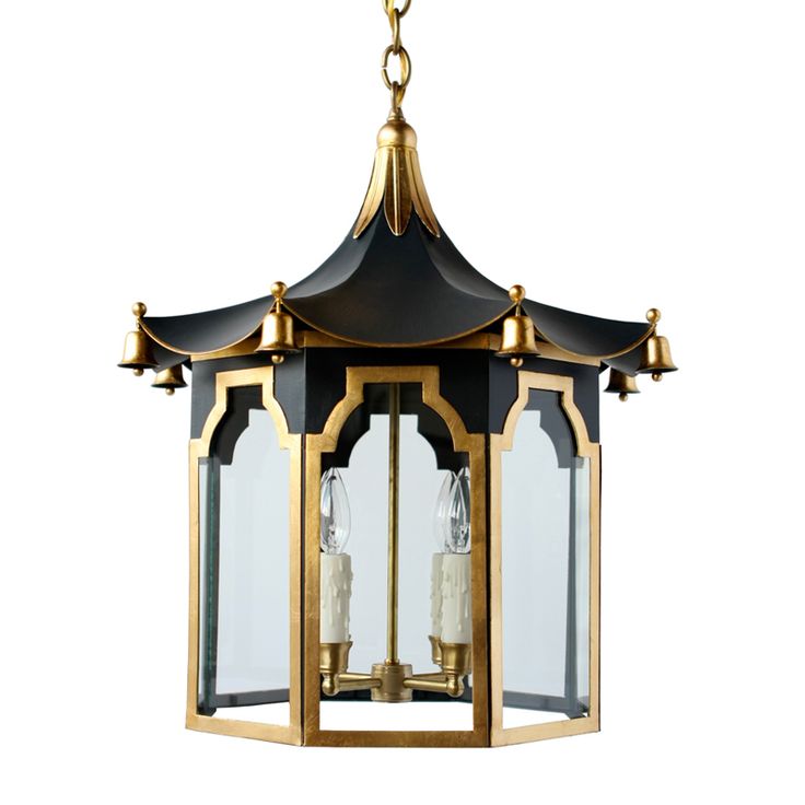 Люстра Pendant Lamp Chinese Pagoda Черный Золотой в Омске | Loft Concept 