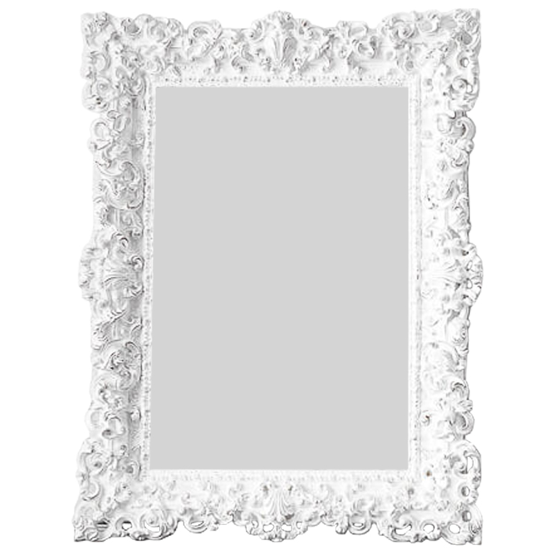 Зеркало Leeuw Mirror White Белый винтажная патина   в Омске | Loft Concept 