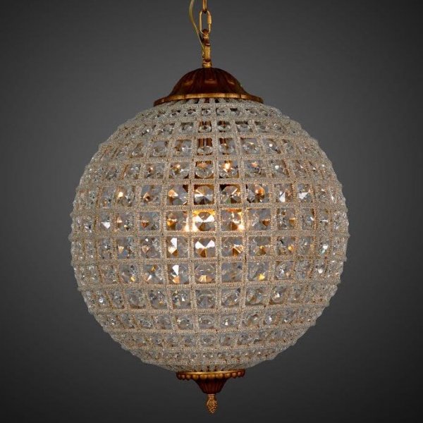 Люстра RH 19th c. Casbah Crystal Pendant 45 Темная бронза винтаж в Омске | Loft Concept 