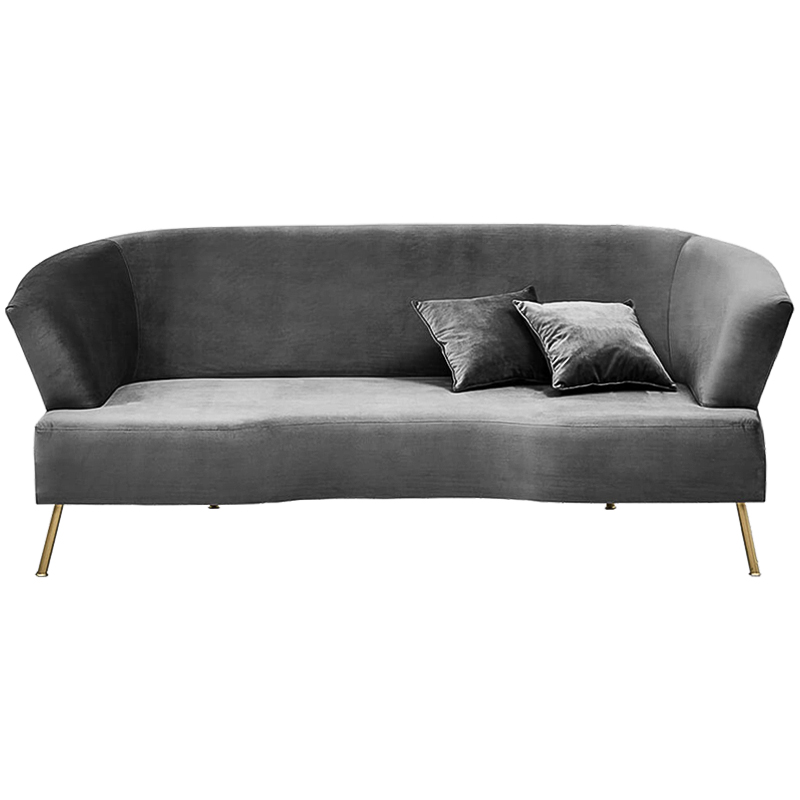 Диван Isis Sofa Gray Серый Золотой в Омске | Loft Concept 